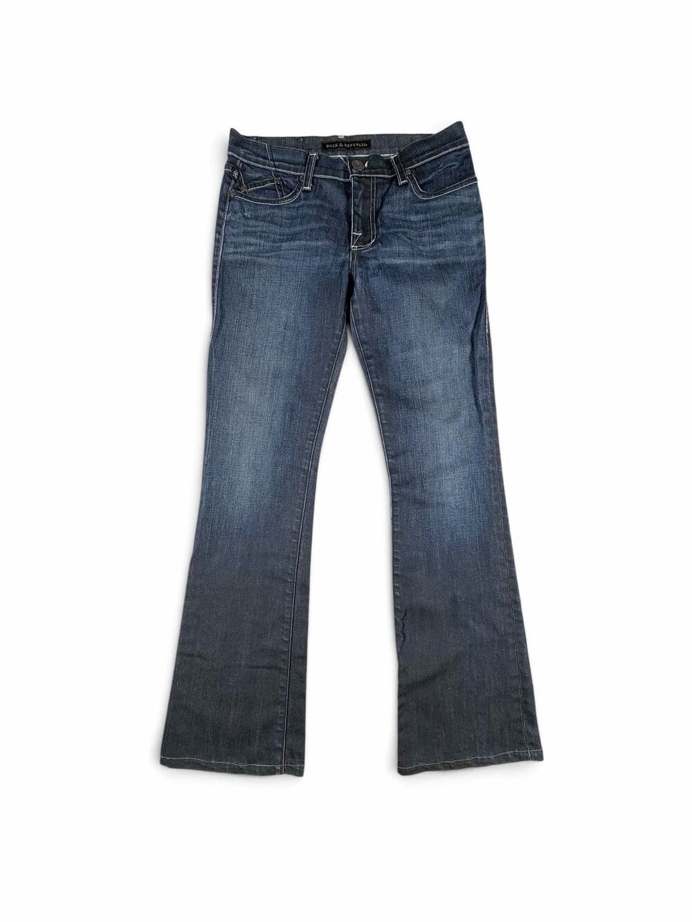 Rock & Republic Women’s Low Rise Bootcut Jeans Dark Wash Size 26